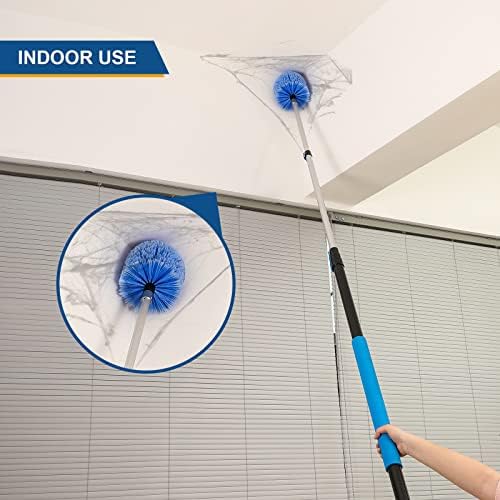 Cabezal de Cepillo para Limpiar Telarañas VITEVER, Compatible con Postes Rosca de 3/4 Pulgadas, Ideal para Limpieza Interior y Exterior - imagen 5