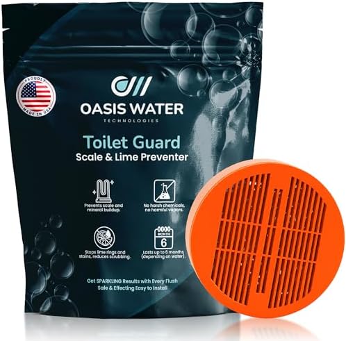 Tableta para tanque de inodoro Toilet Guard (1 tableta) | Rendimiento de hasta 180 días | Reduce marcas de agua dura y acumulación de minerales | - imagen 1