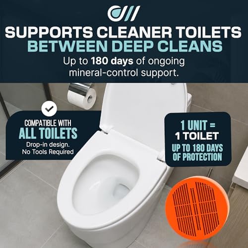 Tableta para tanque de inodoro Toilet Guard (1 tableta) | Rendimiento de hasta 180 días | Reduce marcas de agua dura y acumulación de minerales | - imagen 2