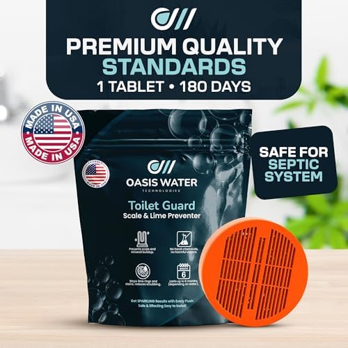 Tableta para tanque de inodoro Toilet Guard (1 tableta) | Rendimiento de hasta 180 días | Reduce marcas de agua dura y acumulación de minerales | - imagen 8