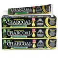 Pasta de Dientes de Carbón Activado de Bambú Orgánico 100% Natural Blanqueamiento Dental 3 Paquetes - 6.5 oz - imagen 1