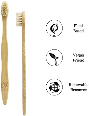 Cepillo de Dientes N-amboo de Bambú con Cerda de Jabalí 100% Biodegradable - Paquete de 8 Piezas - imagen 3