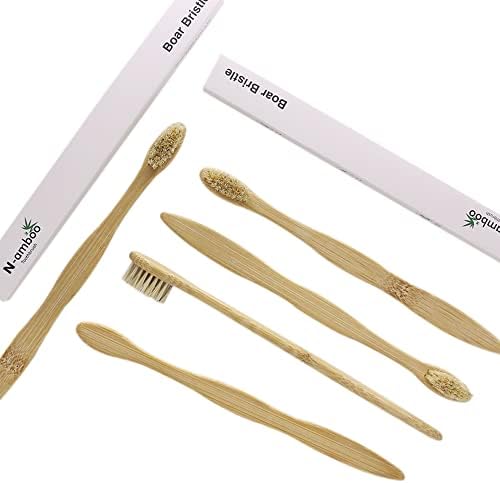 Cepillo de Dientes N-amboo de Bambú con Cerda de Jabalí 100% Biodegradable - Paquete de 8 Piezas - imagen 6