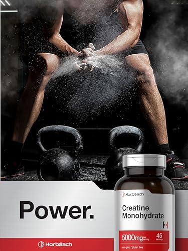 Creatina Monohidratada Horbäach | 5g | 225 Cápsulas | Suplemento Libre de OGM y Gluten - imagen 7
