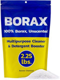Borax Crudo Banner (2.25 lbs) - 100% Puro, Sin Fragancia, Limpiador Multiusos y Aditivo para Detergente - Limpiador Natural y Quitamanchas - Hecho en - imagen 1
