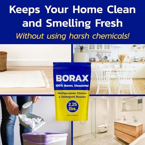 Borax Crudo Banner (2.25 lbs) - 100% Puro, Sin Fragancia, Limpiador Multiusos y Aditivo para Detergente - Limpiador Natural y Quitamanchas - Hecho en - imagen 5