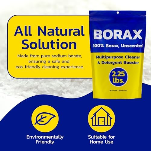Borax Crudo Banner (2.25 lbs) - 100% Puro, Sin Fragancia, Limpiador Multiusos y Aditivo para Detergente - Limpiador Natural y Quitamanchas - Hecho en - imagen 6