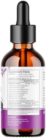 Probióticos Líquidos Saludables para Niños y Niñas | + Prebiótico + Jengibre | Probiotic Acidophilus | Sin Lácteos | Vegano | No GMO | Sin Gluten | - imagen 7
