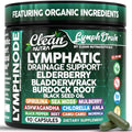 Suplementos Orgánicos para Drenaje Linfático | Elderberry, Bladderwrack, Raíz de Bardana, Aceite de Semilla Negra, Spirulina, Musgo Marino, - imagen 1