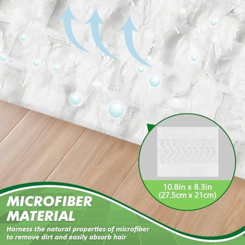 Toallitas Secas de Limpieza GLIMGLINT para Swiffer, Refil desechable para trapeador, 100 piezas, ideales para pisos de madera, pelo de mascotas y - imagen 3