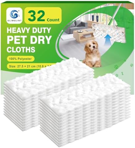 Toallitas Secas de Limpieza GLIMGLINT para Swiffer, Refil desechable para trapeador, 100 piezas, ideales para pisos de madera, pelo de mascotas y - imagen 7