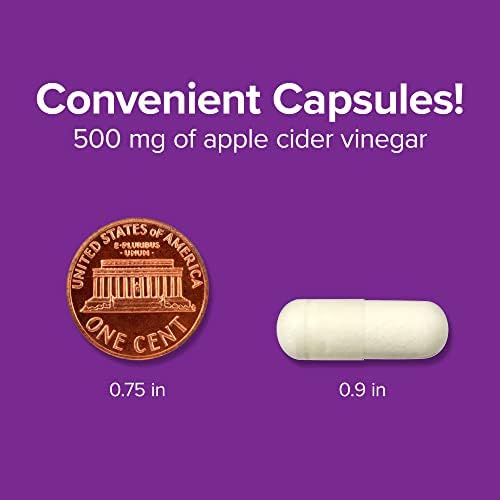 Cápsulas de Vinagre de Manzana Webber Naturals, ACV con Madre, 1500 mg por Porción, Alta Potencia, 240 Cápsulas, Soporte Digestivo Natural, Sin - imagen 7