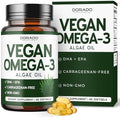 Aceite de Algas Omega 3 Vegano (60 Cápsulas Blandas) DHA EPA de Origen Vegetal - Sostenible, Sin Carragenina, No OGM | Salud del Corazón, Cerebro y - imagen 1