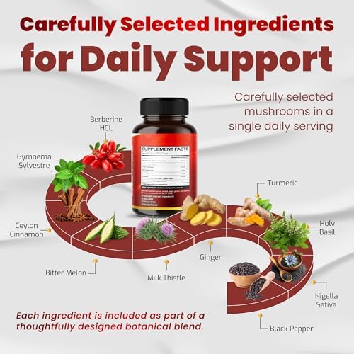 Suplemento VEGATOT GlucoSavior con Berberina, Canela de Ceilán, Melón Amargo y Gymnema - Apoya la Salud Inmunológica, Cardiaca y Gastrointestinal - imagen 2