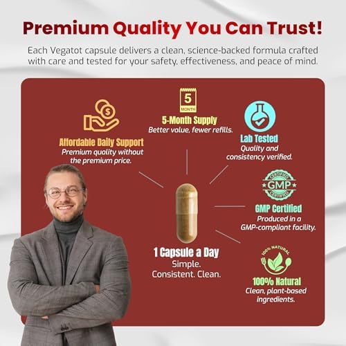 Suplemento VEGATOT GlucoSavior con Berberina, Canela de Ceilán, Melón Amargo y Gymnema - Apoya la Salud Inmunológica, Cardiaca y Gastrointestinal - imagen 6