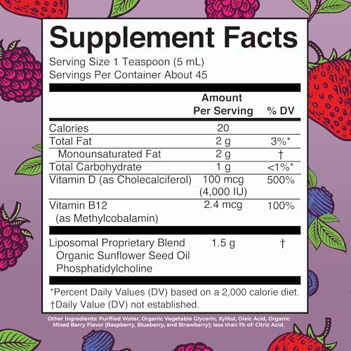 MaryRuth Organics Megadosis de Vitamina D3 Liposomal | 4000 IU | Ultra Absorción | Apoyo Inmunológico | Salud Ósea | Vegano | Sin Azúcar | Sin Gluten - imagen 2