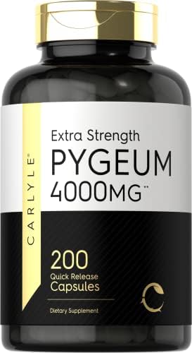 Cápsulas de Corteza de Pygeum Africanum Carlyle | 200 Unidades | Extracto de Alta Potencia | Suplemento No GMO y Libre de Gluten - imagen 1