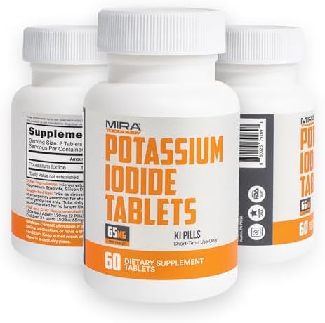 Tabletas de Yoduro de Potasio (60 piezas) - Pastillas de Emergencia para Radiación - imagen 1