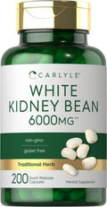Frijol Blanco Carlyle Kidney | 200 Controles | Extracto No Transgénico y Sin Gluten - imagen 1