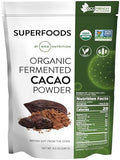 MRM Nutrition Cacao en Polvo Orgánico Fermentado - Superalimento Premium de Granos de Cacao Peruano, Rico en Antioxidantes, Sin Azúcar, Vegano, Sin - imagen 1