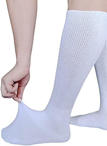 Calcetas Extra Anchas CIRZUEX para Linfoedema, Pies e Piernas Hinchadas, Calcetas Bariátricas, para Botas de Yeso, Diabéticas, 2 Pares - imagen 4