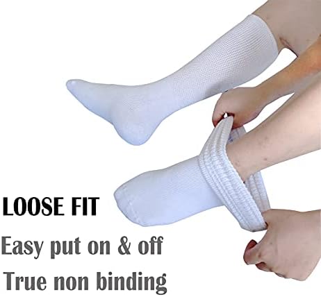 Calcetas Extra Anchas CIRZUEX para Linfoedema, Pies e Piernas Hinchadas, Calcetas Bariátricas, para Botas de Yeso, Diabéticas, 2 Pares - imagen 6