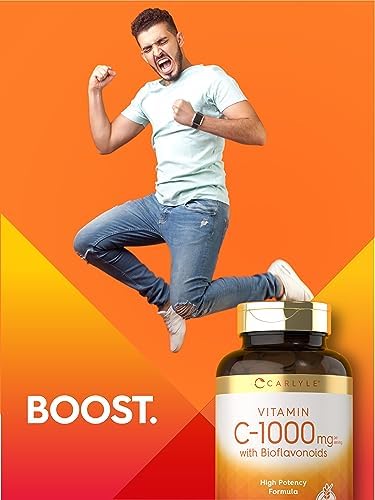 Carlyle Vitamina C 1000mg con Rosa Mosqueta y Bioflavonoides Cítricos | 250 Tabletas | Suplemento Vegetariano, No GMO, Sin Gluten - imagen 7