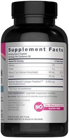 Píldoras de Colágeno NeoCell | 360 Tabletas | con Vitamina C | Suplemento para Mujeres y Hombres - imagen 2