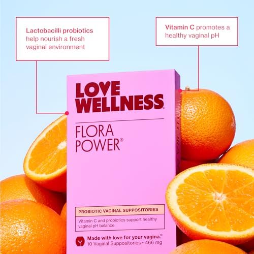 Love Wellness Flora Power | Suplementos probióticos vaginales con vitamina C | Apoya el equilibrio del pH y la salud vaginal | Sin fragancia, No GMO - imagen 3