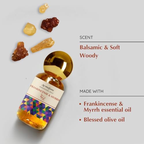Aceite de Unción de Incienso y Mirra 9ml | Bendiciones de las Tierras Santas | Bendecido en Jerusalén con Especias Bíblicas | Regalos Cristianos | - imagen 2