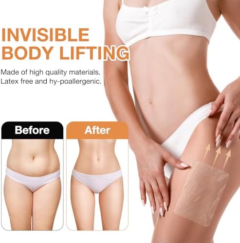 Parches Lifting para Piernas, Abdomen, Glúteos y Brazos - Cinta Impermeable para Piel Flácida, 20 Piezas, Nueva Transparente 2026 - imagen 5