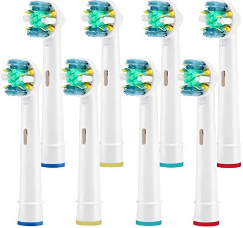 Cabezas de Repuesto para Cepillo de Dientes Eléctrico Oral-B Pro 1000, 3000, 5000, 7000 y Vitality Floss Action, 8 Piezas con Fundas - imagen 1