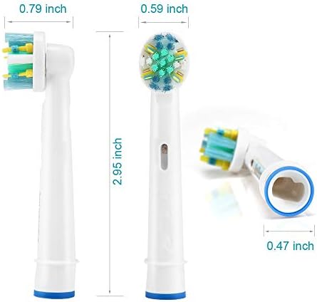 Cabezas de Repuesto para Cepillo de Dientes Eléctrico Oral-B Pro 1000, 3000, 5000, 7000 y Vitality Floss Action, 8 Piezas con Fundas - imagen 4