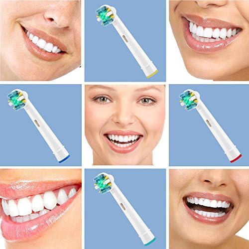 Cabezas de Repuesto para Cepillo de Dientes Eléctrico Oral-B Pro 1000, 3000, 5000, 7000 y Vitality Floss Action, 8 Piezas con Fundas - imagen 6