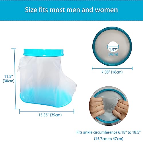Cubierta Impermeable para Yeso Tideshake, Protector Reutilizable para Pie y Tobillo, Ideal para Duchar, Recuperación de Cirugía y Heridas - imagen 3