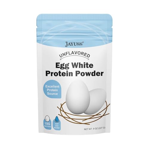Proteína en Polvo de Clara de Huevo JAYUSS Sin Sabor 8 Oz (227g) - Clara de Huevo Pasteurizada, Sin Aditivos, Libre de Gluten y Soja, Ideal para - imagen 1
