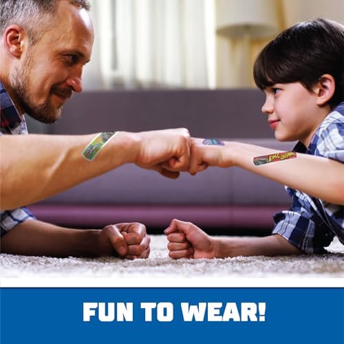 Curitas Antibacteriales Hot Wheels Monster Trucks para Niños, 100 Piezas en 3 Tamaños, Adhesivas y Flexibles para Cortes y Raspones. Ideal como - imagen 5