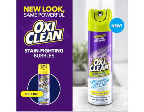 Limpiador Espumoso OxiClean Foam-Tastic para Baño 19oz. (Paquete de 2) - imagen 6