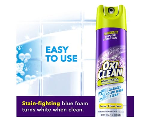 Limpiador Espumoso OxiClean Foam-Tastic para Baño 19oz. (Paquete de 2) - imagen 7