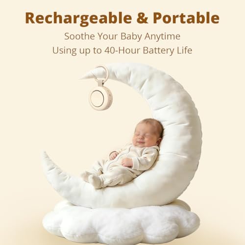 Máquina de Sonido Portátil Mini con Ruido Blanco, Batería Potente, 30 Sonidos Relajantes, 4 Temporizadores y Función de Memoria para Bebés, Niños y - imagen 2