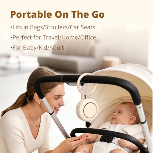 Máquina de Sonido Portátil Mini con Ruido Blanco, Batería Potente, 30 Sonidos Relajantes, 4 Temporizadores y Función de Memoria para Bebés, Niños y - imagen 5