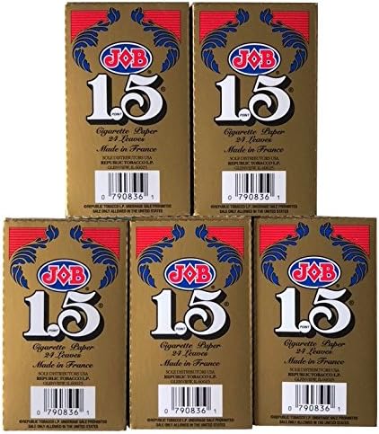Papel para enrollar JOB 1.5, Paquete de 5, Total de 120 Hojas - imagen 3