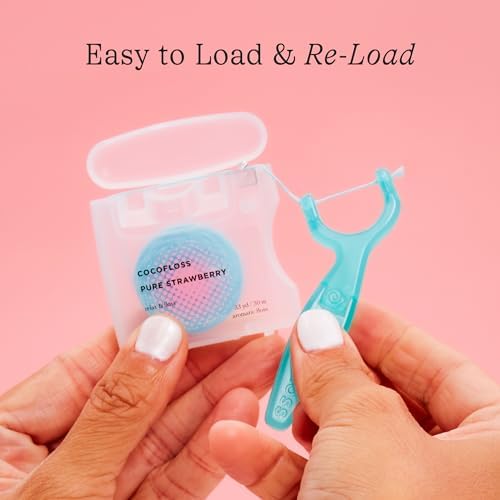 Hilo Dental Reutilizable para Niños Cocolab, Sostenedor de Hilo BPA Libre, Fácil de Usar para Niños de 5 Años y Menos, 1 Paquete, Cocofloss No - imagen 3