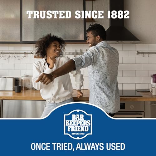 Limpiador de Estufas Bar Keepers Friend (2 x 13 oz) + Raspador - Limpiador Líquido Multiusos, Seguro para Superficies de Vidrio y Cerámica, Cobre, - imagen 7