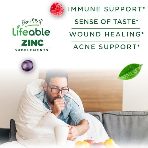 Gomitas de Zinc Lifeable | 50mg | Sabor Natural Delicioso | Sin Gluten, Vegetarianas, Sin OGM | Apoyo Inmunológico | 90 Gomitas - imagen 3