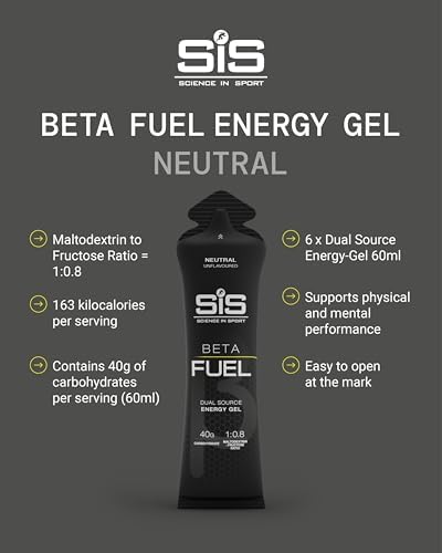 Gel Energético Science in Sport BETA Fuel - Gel Isotónico de Doble Fuente - Absorción Rápida - Nutrición Deportiva - Sabor Neutro - Paquete de 6 - imagen 2