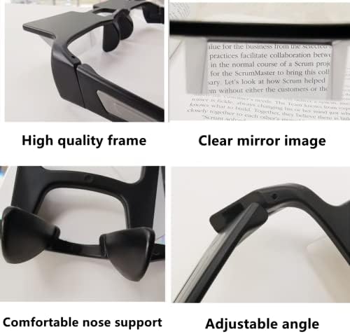 Gafas Prismáticas CHANGAR Ligeras para Leer Acostado, Protección de Cuello, Visión 90° para Ver TV y Usar el Móvil en la Cama - imagen 7