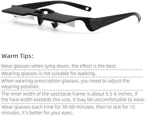 Gafas Prismáticas CHANGAR Ligeras para Leer Acostado, Protección de Cuello, Visión 90° para Ver TV y Usar el Móvil en la Cama - imagen 8