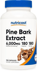 Extracto de Corteza de Pino Nutricost, 180 Cápsulas para 180 Porciones por Botella - imagen 1
