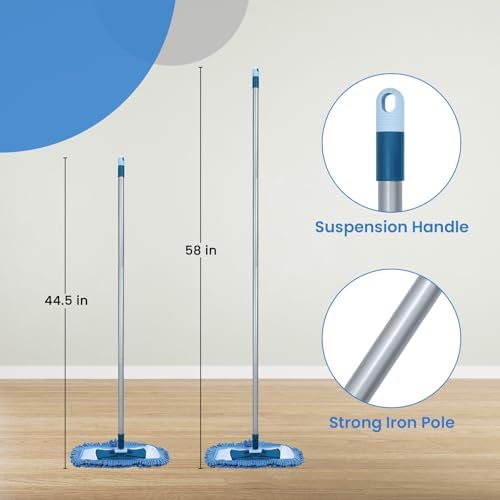 Mopa Verdadera TrueYee para Pisos de Madera con Mango de 57 - Mopa Húmeda y Seca para Atrapar Pelo de Mascotas y Polvo en Pisos de Vinil, Madera, - imagen 4
